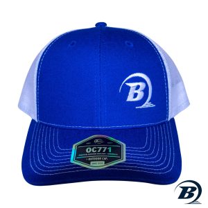 Royal Blue & White Trucker Hat