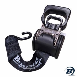 Boatmate Logo Ratchet Tie-Down Straps, Pair